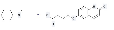 The Butanamide,N-cyclohexyl-4-[(1,2-dihydro-2-oxo-6-quinolinyl)oxy]-N-methyl- could be obtained by the reactant of Cyclohexyl-methyl-amine and 4-(2-Oxo-1,2-dihydro-quinolin-6-yloxy)-butyric acid